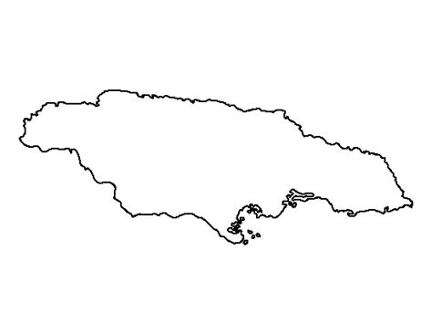 Printable Jamaica Template