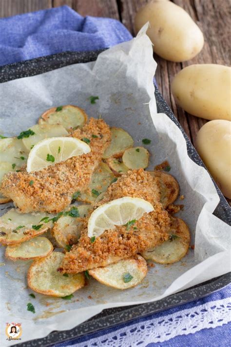 Filetti Di Platessa Al Forno Con Patate Secondo Piatto Panatura