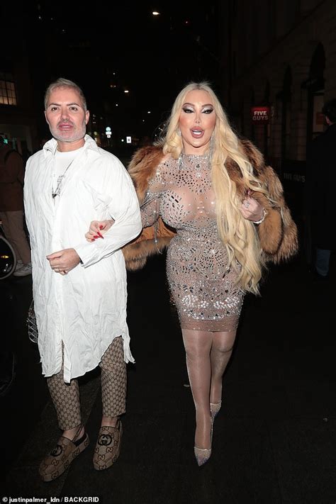 Jessica Alves Makes An Glamorous Entrance In A Nude Mesh Mini Dress At The Dirty Dancing Press