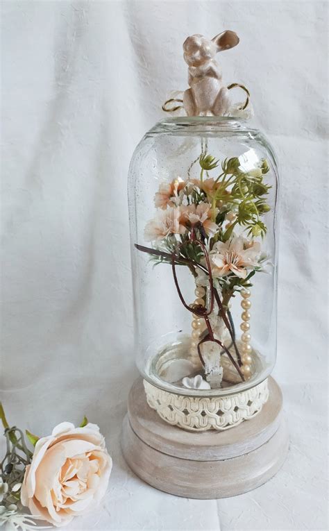 Diy Shabby Chic Vintage Glass Dome Cloche Antique Glass Domes Glass