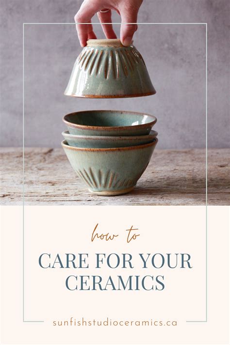 How To Care For Your Ceramics — Sunfish Studio