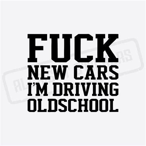 Fuck Cars Allright Stickers