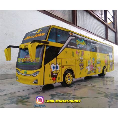 Jual Miniatur Bus Spongebob Squarepants JB3 Livery Terbaru A K A Bikini Bottom Skala 1 30