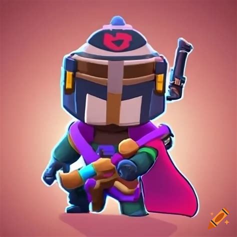 Brawlstars Bounty Hunter Character With A Cape On Craiyon