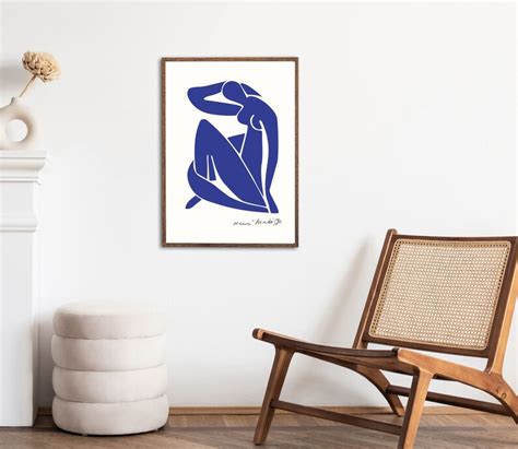 Henri Matisse Blue Nude Femme Art Print Blue Woman Poster Etsy