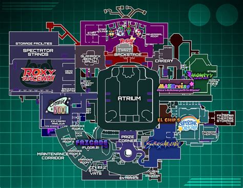 Fnaf2 Map Layout During Gameplay By Sega Htf On Deviantart Artofit