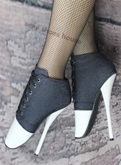 New Sex Toys Unisex Sexy BDSM Sm Game Play Cm Heel Fetish Thigh High Bondage Canvas Shoes