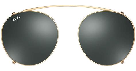 Ray-Ban Round Fleck Clip-on for Men | Lyst