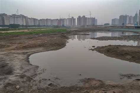 Premium Ai Image Ponds For Waste Water Treatment At Industrial Plants