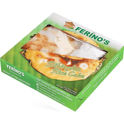 Ferinos Bibingka Salted Egg 250 Gm Bakery Products Island Pacific