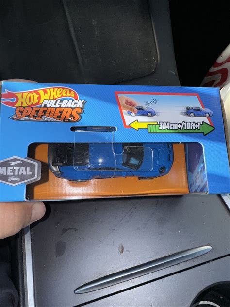 Hot Wheels Pull Back Speeders Blue Porsche 911 GT3 2024 MIB 1 43 New