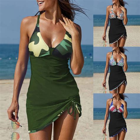 Women S Swim For Women Sunflower Bikini For Women High Waist Swim Suits With Shorts Supportive