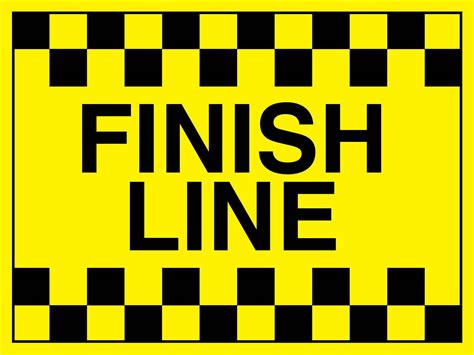 finish  sign  signs