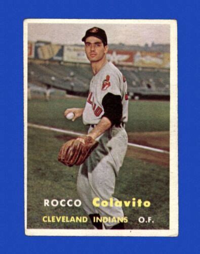 Topps Set Break Rocky Colavito Vg Vgex Crease Gmcards Ebay