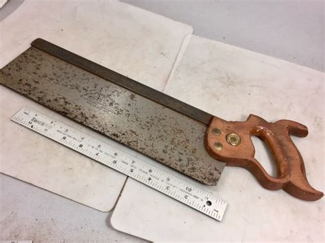 Vintage Henry Disston Sons Cast Steel Backsaw Blade No Reserve