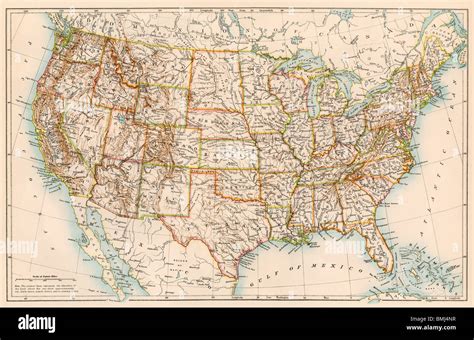 United States Map 1870