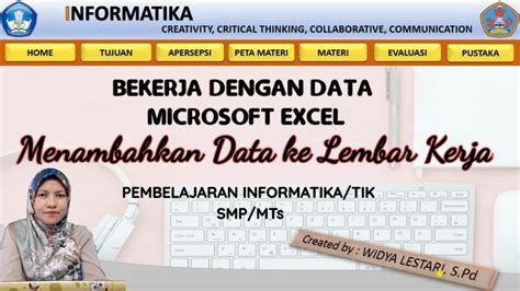 MENGINPUT DATA KE LEMBAR KERJA MICROSOFT ECXEL Bagian 2 YouTube