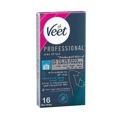 Veet Strips For Sensitive Areas Bikini Underarms Strips