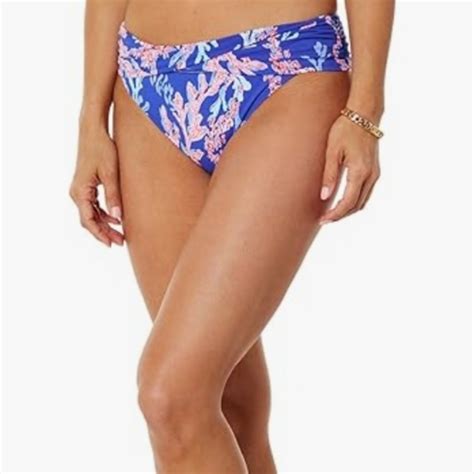Lilly Pulitzer Swim Nwt Lilly Pulitzer Lagoon Sarong Hipster Bikini Bottom In Borealis Swim