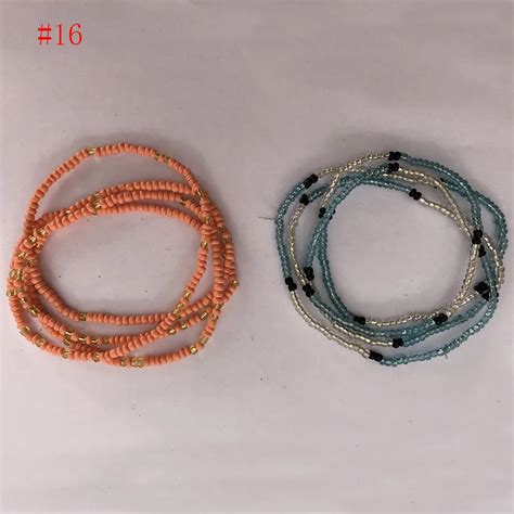 pièces Bikini Sexy de plage bohème chaîne de taille breloques de brin perle de graine