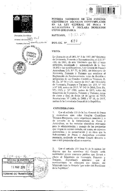 Dec Ex N 639 2017 Nombra Miembros de los Comités Científicos