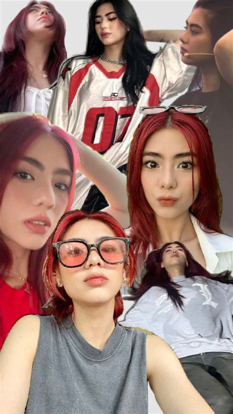 BINI MIKHA Pretty Brunette Tiktok Style Red Hair Pictures