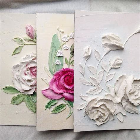 Картины из гипса на холсте своими руками