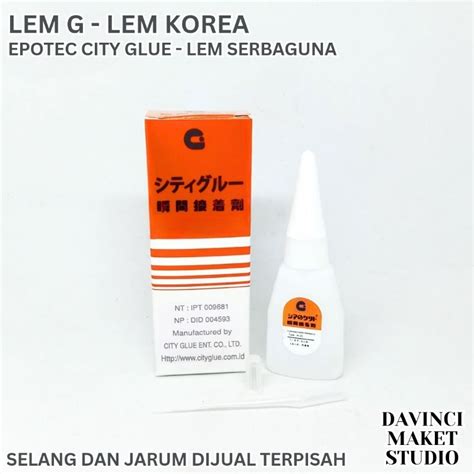 Jual Lem G Lem Korea Epotec City Glue Untuk Pvc Plastik Akrilik Balsa