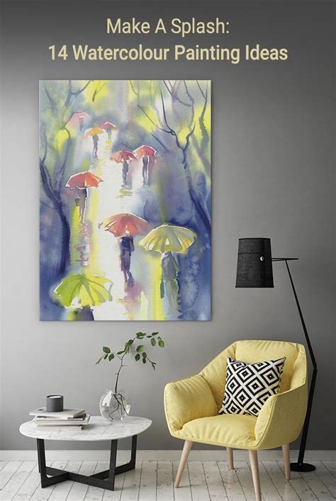 Splash Out: 14 Watercolour Painting Ideas | Wall Art Prints