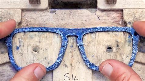 Recycling Denim Into Fashionable Eyeglass Frames