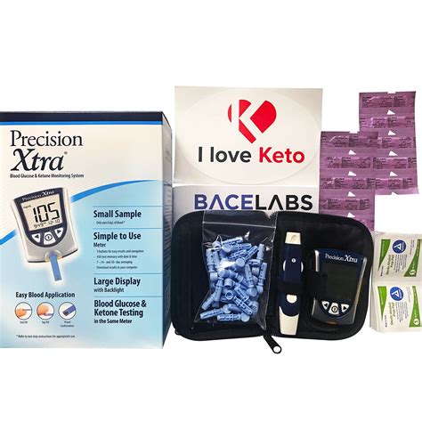 Precision Xtra Blood Glucose and Ketone Monitoring Meter Kit Bundle+10 ...