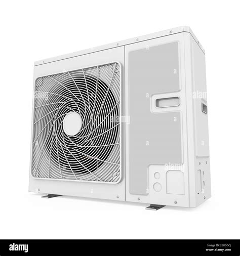 Air Conditioner Outdoor Unit Isolated Stock Photo Alamy