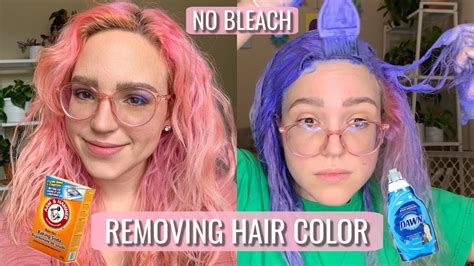 Removing Hair Color With Baking Soda And Dish Soap Does It Work Youtube