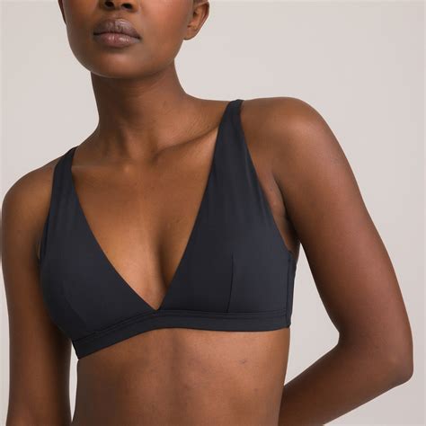 Triangle Bikini Top Black La Redoute Collections La Redoute