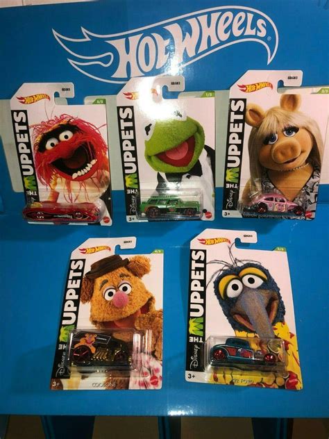 Muppets Series Hot Wheels Complete Set Of Vw Beetle Ford Nomad More