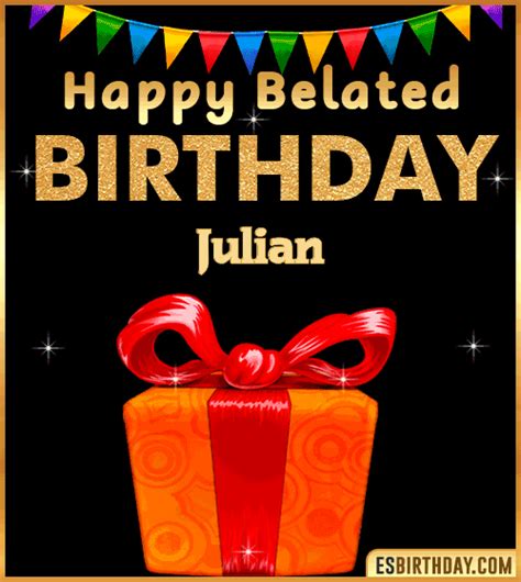 Happy Birthday Julian  🎂 Images Animated Wishes【28 S】