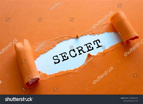 Torn Paper Revealing Words Secret Stock Photo 2194264337 | Shutterstock