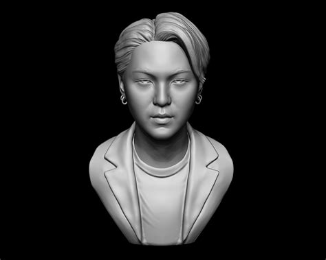 Stl File Suga Bust 3d Print Model・3d Printer Model To Download・cults