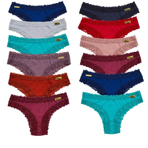 Kit 12 Calcinhas Atacado Renda Conforto Alta Qualidade Em Poliamida Lingerie Moda Feminina