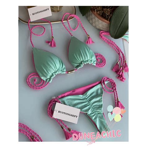 DUNEA Bộ bikini 2 mảnh Y0725 tua rua gợi cảm thời trang Shopee Việt Nam