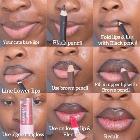Easy Way To Get Your Lips Glossed In Nude Combo Dark Skin Makeup Tutorial Makeup Tutorial