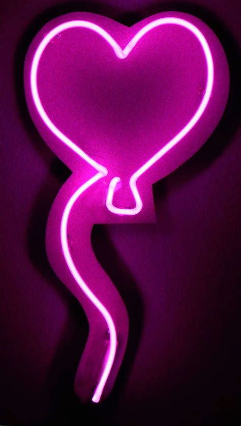 Neon Heart Balloon Artofit