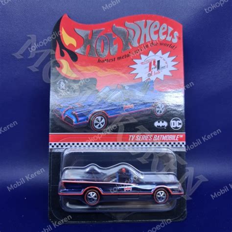 Jual Hot Wheels Rlc Dc Batman Tv Series Batmobile Blue Ban Karet