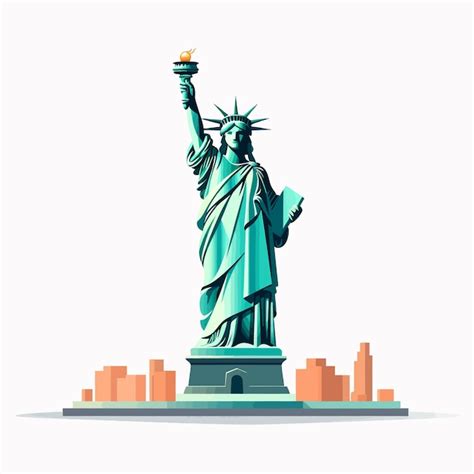 Premium Vector Statue Of Liberty Vector