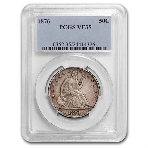Buy 1876 Liberty Seated Half Dollar Vf 35 Pcgs Apmex