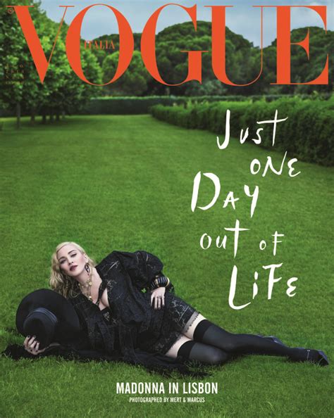 Madonna Pour Vogue Italia Maj