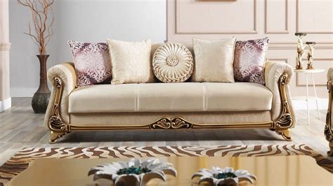 Harmony Convertible Sofa Sleeper Beige By Furnia Furniture