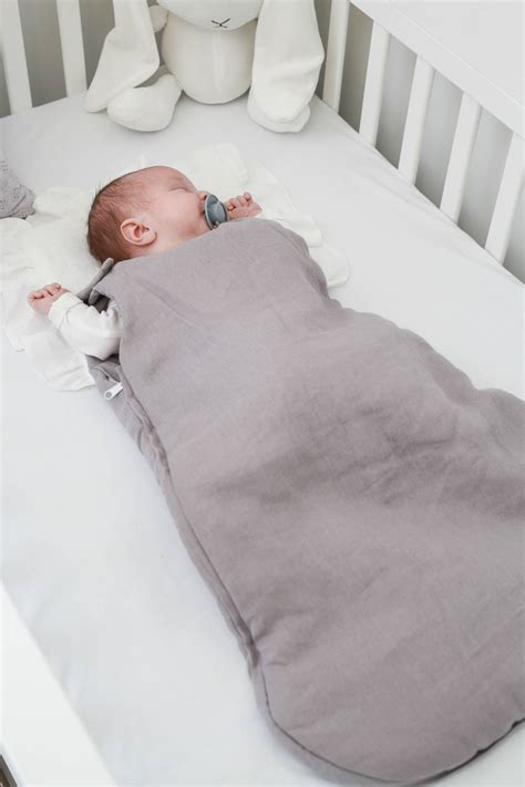 Linen Sleepsack Certified Oekotex® Standard100 Grey Aspen And