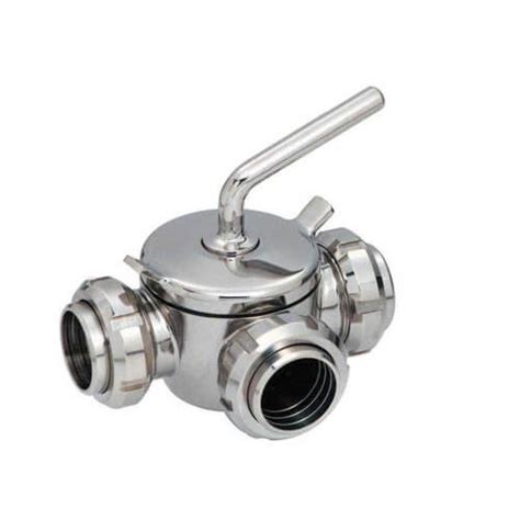 Manual 3 Way Stainless Steel Sanitary Plug Valve With Tri Clamp Connections Wenzhou Chuangxing