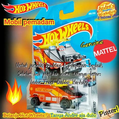 Jual Hotwheels Runway Res Q Ori Mattel Hot Wheels Car Pemadam Kebakaran Kota Tangerang